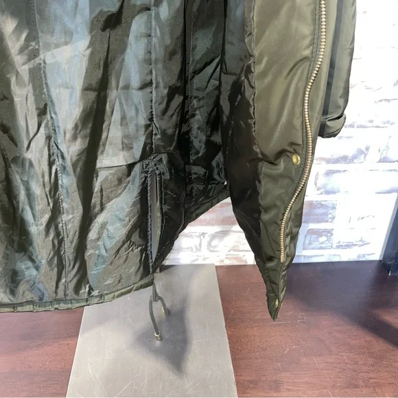 Mossimo Supply Co. Green Utility Jacket with Faux Fur Hood large - Picture 11 of 11